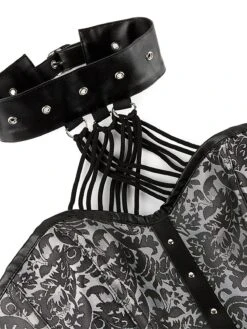 Steampunk Gothic Halter Overbust Corset -Retro Pulse Shop SCV021252 GR 5