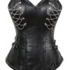 Steampunk Gothic Lace-Up Overbust Corset 1 Steampunk Gothic Lace-Up Overbust Corset -Retro Pulse Shop SCV021253 B