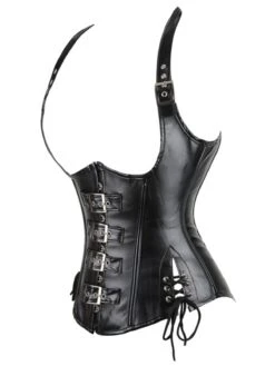 Steampunk Gothic Buckled Halter Girdle Corset -Retro Pulse Shop SCV021254 B2