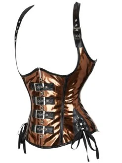 Steampunk Gothic Buckled Halter Girdle Corset -Retro Pulse Shop SCV021254 KH 3