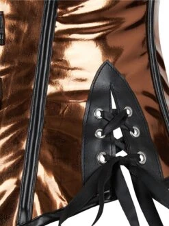 Steampunk Gothic Buckled Halter Girdle Corset -Retro Pulse Shop SCV021254 KH 5