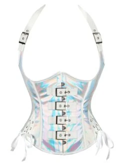 Steampunk Gothic Buckled Halter Girdle Corset -Retro Pulse Shop SCV021254 W