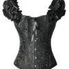 Steampunk Gothic Lace-Up Puff Sleeves Corset -Retro Pulse Shop SCV021255 B