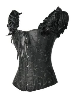 Steampunk Gothic Lace-Up Puff Sleeves Corset -Retro Pulse Shop SCV021255 B2