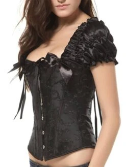 Steampunk Gothic Lace-Up Puff Sleeves Corset -Retro Pulse Shop SCV021255 B3