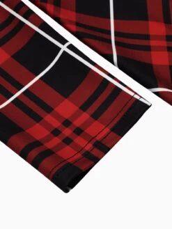 Red 1950s Plaid Lace-up Hooded Dress -Retro Pulse Shop SCV021323 R 7