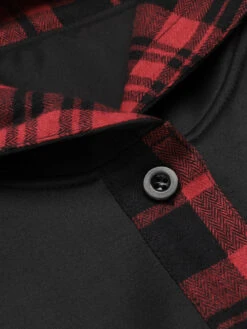 Black 1950s Plaid Hooded Swing Dress -Retro Pulse Shop SCV021329 5