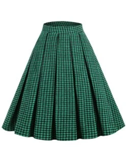 Black Retro Plaid Swing Panel Skirt -Retro Pulse Shop SCV021350 G 1 991ec629 fed0 4c3c 809d f29cdb56017c