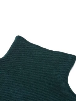 Green 1930s Plaid Turtleneck Fishtail Dress -Retro Pulse Shop SCV021392 G4