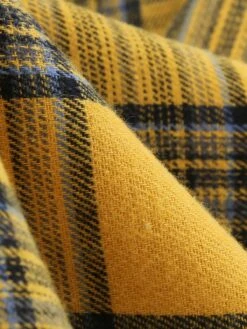 Yellow 1950s Plaid Bowknot Patchwork Dress -Retro Pulse Shop SCV021469 Y 4