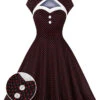 1950s Polka Dots Heart Collar Dress -Retro Pulse Shop SCV021501 B 1