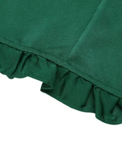 Dark Green 1950s Floral Mullein Edge Tops -Retro Pulse Shop SCV021503 DG 0 6