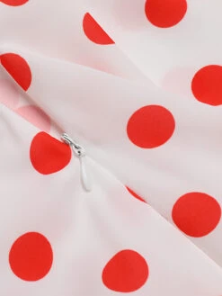 White 1930s Polka Dot Sleeveless Dress -Retro Pulse Shop SCV021520 6