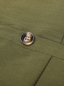 [Pre-Sale] Blue 1950s V-Neck Button Waist Tie Romper -Retro Pulse Shop SCV021539 6