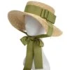 Retro Green Ribbon Raffia Sun Hat -Retro Pulse Shop SCW000550 5