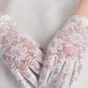 Retro Floral Lace Sheer Gloves