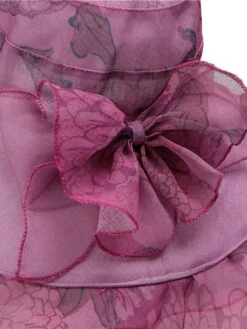 Vintage Bow Floral Chiffon Sun Hat -Retro Pulse Shop SCWL000096 RR 3