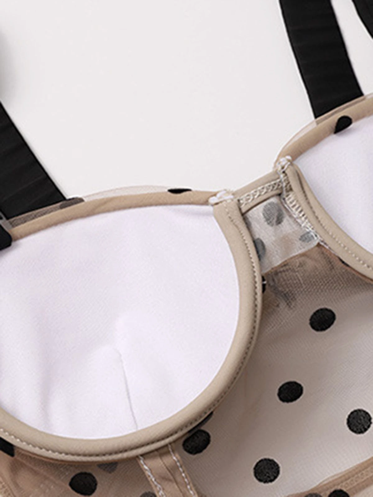 1960s Polka Dot Ruffled Skirted Swimsuit 9 1960s Polka Dot Ruffled Skirted Swimsuit - Image 7