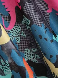 Dark Gray 1950s Retro Dinosaur Tankini Set -Retro Pulse Shop SCX000676 3