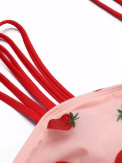 [Plus Size] 1950s Lace Strawberry Cami Tankini Set -Retro Pulse Shop SCX000951 3 79c53561 b9e4 4f9a 8b5f 4622cc3d5845