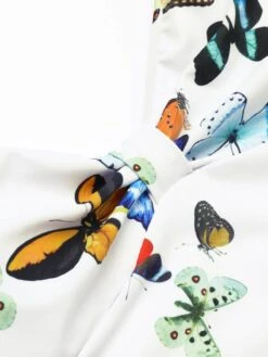 1960s Butterflies Strap One-piece Swimsuit & Cover-up Skirt -Retro Pulse Shop SCX000969 6