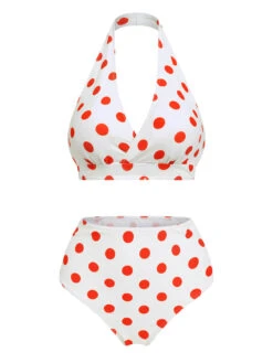 1950s Retro Polka Dots Bikini Set & Apron -Retro Pulse Shop SCX001094 3