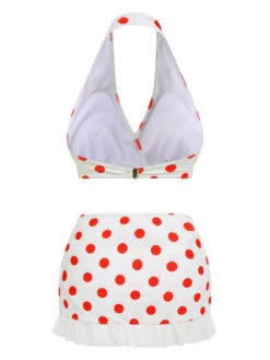 1950s Retro Polka Dots Bikini Set & Apron -Retro Pulse Shop SCX001094 4