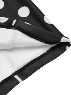 Black 1950s Polka Dots Halter Swimsuit -Retro Pulse Shop SCX001213 4