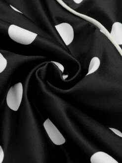 Black 1950s Polka Dots Halter Swimsuit -Retro Pulse Shop SCX001213 5