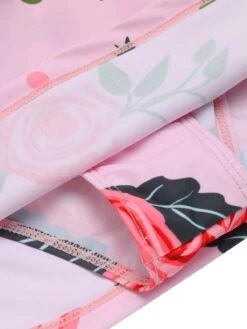 Pink 1930s Roses Halter Belt Swimsuit -Retro Pulse Shop SCX001244 PP 6