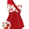 [Pre-Sale] 1950s One-shoulder Ruffle One-piece Swimsuit -Retro Pulse Shop SCX001280 R 1