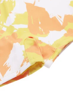 Yellow 1940s Painting Plants Lace-Up Swimsuit -Retro Pulse Shop SCX001343 6