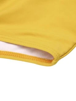 2PCS Yellow 1940s Striped Patchwork Swimsuit -Retro Pulse Shop SCX001383 5