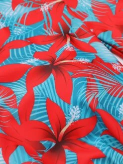 1950s Bow Tie Floral Cross Straps Swimsuit 13 1950s Bow Tie Floral Cross Straps Swimsuit -Retro Pulse Shop SCX001476 4