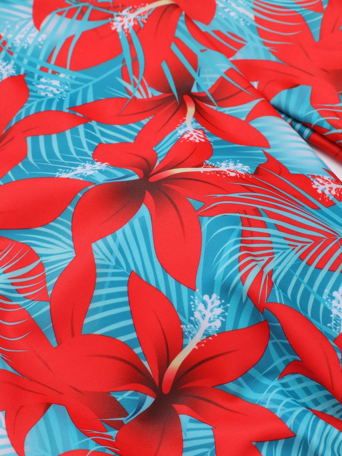 1950s Bow Tie Floral Cross Straps Swimsuit 7 1950s Bow Tie Floral Cross Straps Swimsuit - Image 5