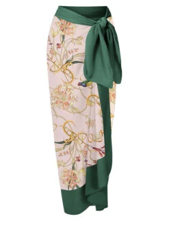 1950s V-Neck Flowers Lacing Swimsuit & Cover Up -Retro Pulse Shop SCX001548 DG 1 df56e66c 8858 49cd aba5 802d794fc55c