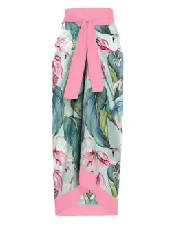 1950s V-Neck Flowers Lacing Swimsuit & Cover Up -Retro Pulse Shop SCX001548 P 1 ae37a03d 605b 4fc5 92bb 308f2118eb7c