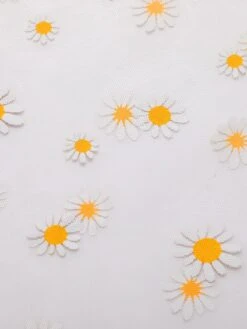 Yellow 1950s Suspender Swimsuit & Daisy Cover-Up -Retro Pulse Shop SCXL000022 6