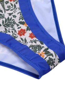 [Plus Size] 1950s Strap Plants Print Swimsuit & Cover-Up -Retro Pulse Shop SCXL000041 6 compressed