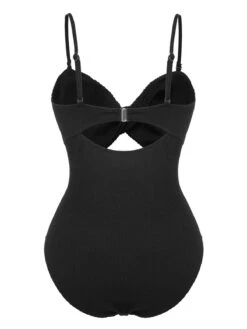 [Plus Size] Black 1960s Spaghetti Strap Twist Swimsuit -Retro Pulse Shop SCXL000070 B 01 4 compressed