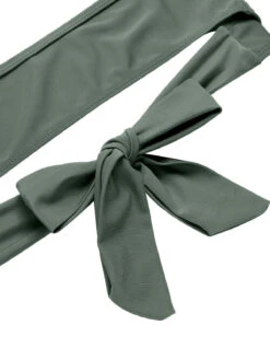 [Plus Size] Green Grey 1930s Halter Strappy Tankini Swimsuit -Retro Pulse Shop SCXL000074 GRE 01 7