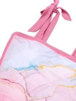 2PCS 1950s Pink Print Swimsuit & Cover-Up -Retro Pulse Shop SCXL000096 P 3 2 compressed