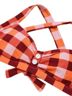 1950s Double Strap Buttoned Plaids Swimsuit -Retro Pulse Shop SCXL000105 1 5 compressed
