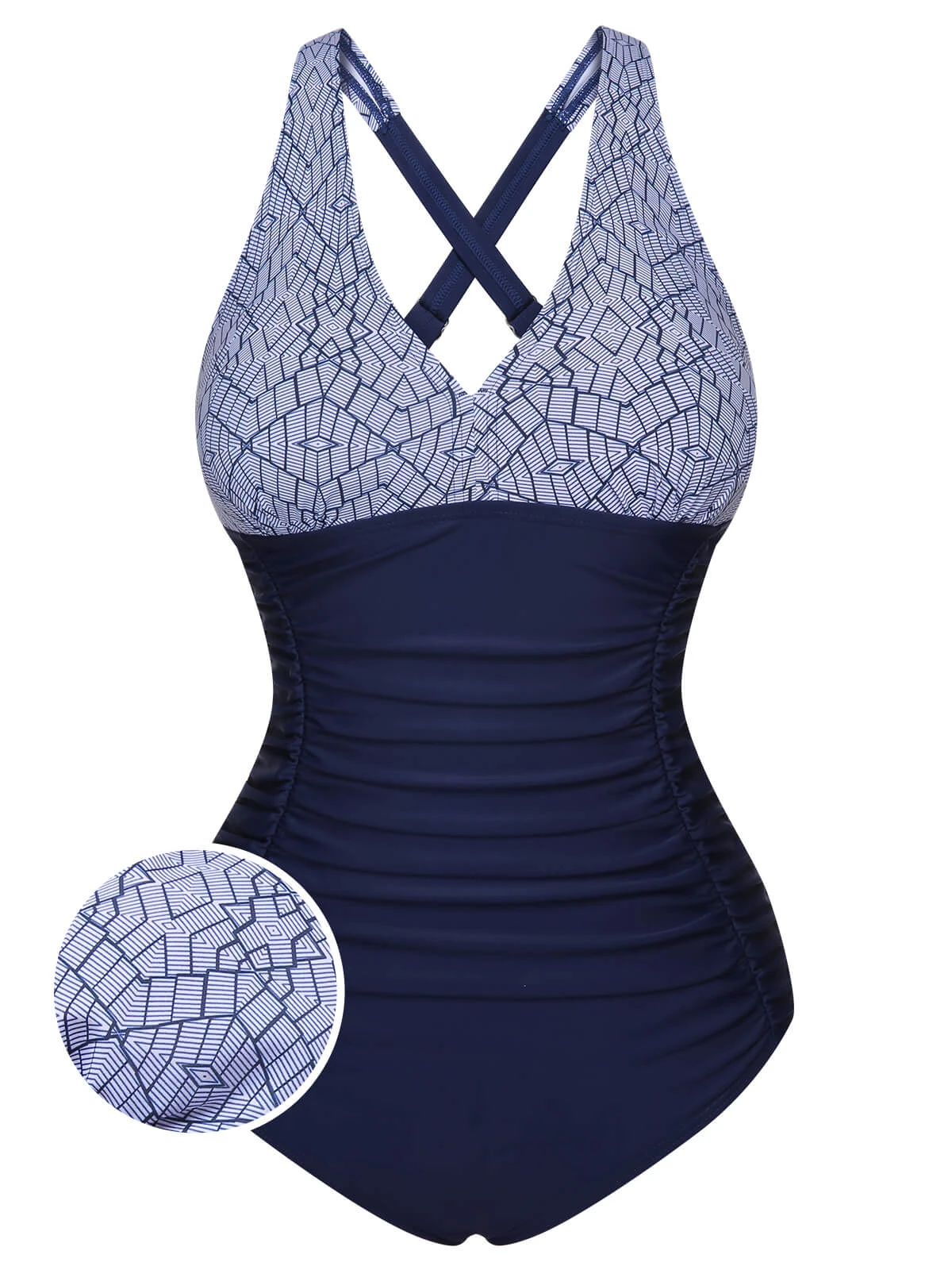 1950s Printed One-Piece Swimsuit 3 1950s Printed One-Piece Swimsuit