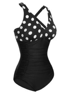 1950s Printed One-Piece Swimsuit 27 1950s Printed One-Piece Swimsuit -Retro Pulse Shop SCXL000109 2