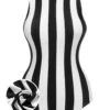 1950s Contrast Stripes Triangle One-Piece Swimsuit -Retro Pulse Shop SCXL000110 1 01 compressed