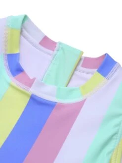 1950s Contrast Stripes Triangle One-Piece Swimsuit -Retro Pulse Shop SCXL000110 2 4 compressed