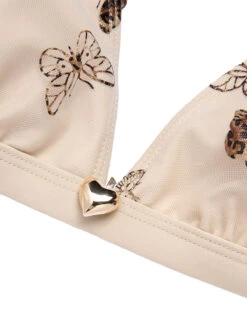 Apricot 1950s Butterfly Mesh Lace-Up Swimsuit -Retro Pulse Shop SCXL000113 4