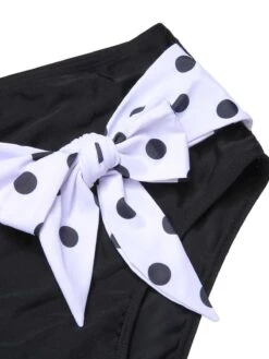 1950s Halter Contrast Polka Dots Swimsuit -Retro Pulse Shop SCXL000119 7 compressed