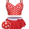 [Plus Size] 1930s Polka Dot Suspender Swimsuit Set -Retro Pulse Shop SCXL000128 TR 01 1